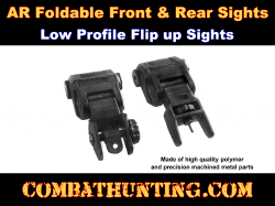 Foldable Front and Rear Sights Low Profile Flip up Sights