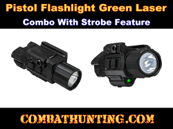 Green Laser Pistol Sight Flashlight Combo