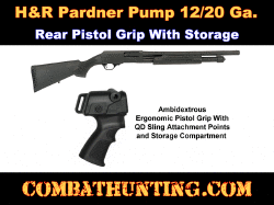H&R Pardner Pump 1871 Pistol Grip With QD Sling Mount