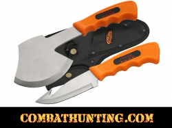 Hunter Gut Hook Knife With Hatchet Combo Set