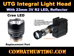 UTG Integral Light Head with 23mm 3V R2 LED, Reflector