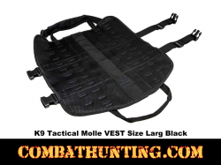 K9 Tactical Molle VEST Size Large Black