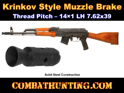Krinkov Style Muzzle Brake 14x1 LH Thread