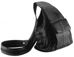 Solid Genuine Leather Hobo Sling/Backpack Purse
