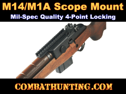 UTG New Gen 4-Point Locking Deluxe M14/M1A Scope Mount Black 