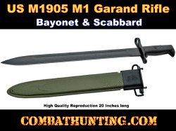 Long M1 Garand Bayonet With Scabbard