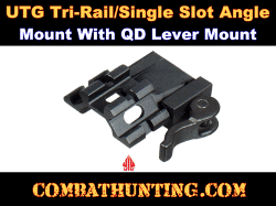 Tri-Rail Single Slot Angle Mount QD Lever Lock UTG