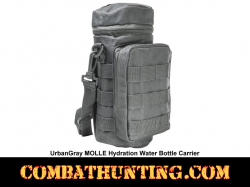 Urban Gray MOLLE Hydration Water Bottle Carrier Pouch