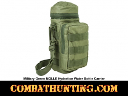 Green MOLLE Hydration Water Bottle Carrier Pouch