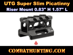 UTG Super Slim Picatinny Riser Mount 0.83" Height, 3 Slots