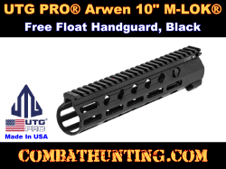 UTG PRO®Arwen 10" M-LOK® AR-15 Free Float Handguard Black