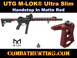 UTG M-LOK Ultra Slim Handstop Matte Red