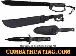 Machete and Boot Knife Combo
