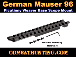 Mauser 96 Scope Mount - Small Ring Mauser Scope Mount Base