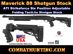 Maverick 88 Stock 12/20 Strikeforce Side-Folding Shotgun Stock 6-Position Adjustable