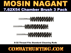 Mosin Nagant Bore/Chamber Brush 3 Pack