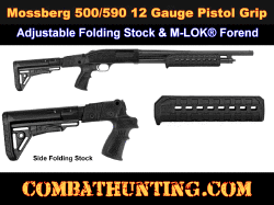 Mossberg 590/500 12 Ga Adjustable Side Folding Stock With Pistol Grip