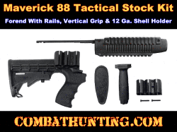 Mossberg Maverick 88 Tactical Stock Kit & Forend With 3 Accessory Rails