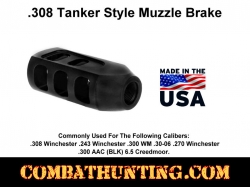 308 Tanker Style Muzzle Brake 5/8x24