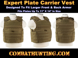 Ncstar Expert Plate Carrier Vest Tan / Flat Dark Earth