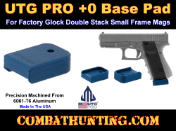 UTG PRO +0 Base Pad Glock Small Frame Matte Blue Aluminum