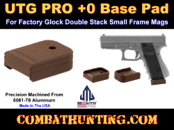 UTG PRO +0 Base Pad Glock Small Frame Matte Bronze Aluminum