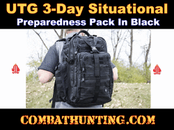UTG 3-Day Situational Preparedness Pack Black
