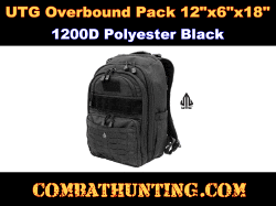 UTG Overbound Pack 12"x6"x18" 1200D Polyester Black