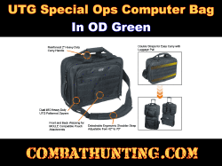 UTG Special Ops Computer Bag OD Green