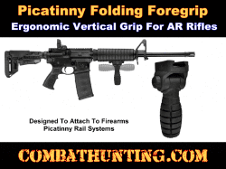 Picatinny Folding Foregrip Ergonomic Vertical Grip