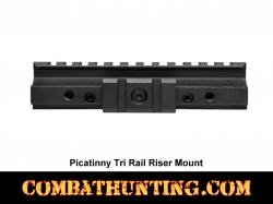 Picatinny Tri Rail Riser Mount For DP-12 Shotgun