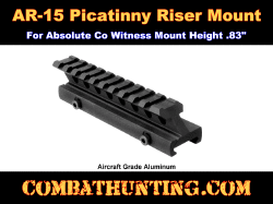 Picatinny Riser Mount Absolute Cowitness Riser Mount .83"