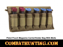 Tan/FDE Pistol Pouch Magazine Carrier/Holder Bag