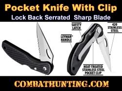  EDC Folding Pocket Knife With Belt Clip