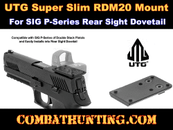UTG Super Slim RDM20 Mount, SIG P-Series Rear Sight Dovetail