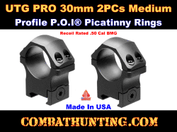 UTG PRO 30mm/2PCs Medium Profile P.O.I Picatinny Rings