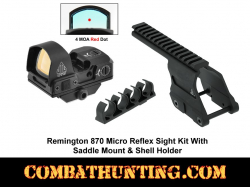 Remington 870 Red Dot Reflex Sight With Saddle Mount & Shell Holder