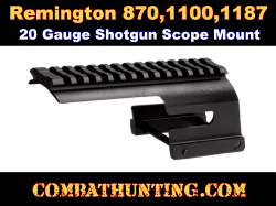 Remington Shotgun Scope Mount Fits 1100,1187 20 Gauge  Shotguns LH/RH