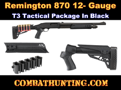Remington 870 Tactical Stock & Forend Package In Black
