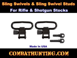 Sling Swivels & Sling Swivel Stud Kit For Remington Rifle & Shotgun Stocks