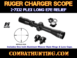 Scope For Ruger Charger Pistol 2-7x32 Long Eye Relief