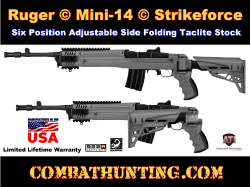 Ruger Mini-14 Strikeforce Six Position Side Folding TactLite Stock Destroyer Gray
