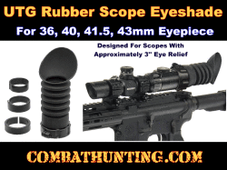 UTG Rubber Scope Eyeshade for 36, 40, 41.5, 43mm Eyepiece