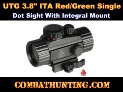 UTG 4" Compact ITA Red/Green Single Dot Scope QD