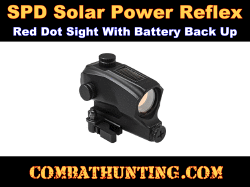 SPD Solar Power Reflex Red Dot Sight Black
