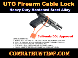Semi Auto Pistol Firearm Cable Lock
