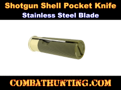 Shotgun Shell Knife Green