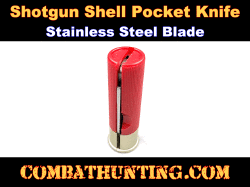 Shotgun Shell Knife Red