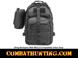 Sling Backpack MOLLE Compatible Urban Gray