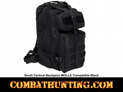 Small Tactical Backpack MOLLE Compatible Black